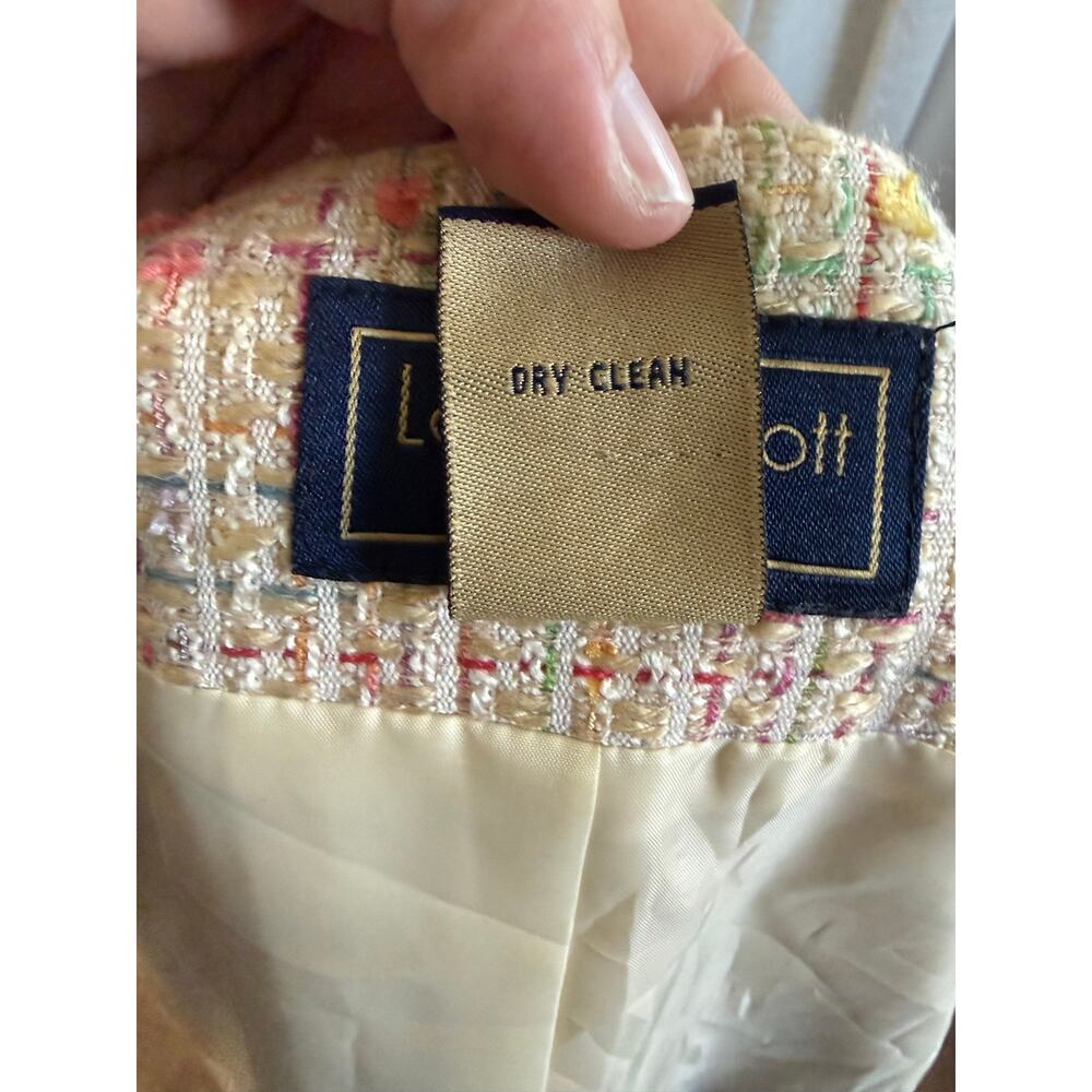 Pastel Jacket By Laura Scott Size 6 Petite - Picture 4 of 5